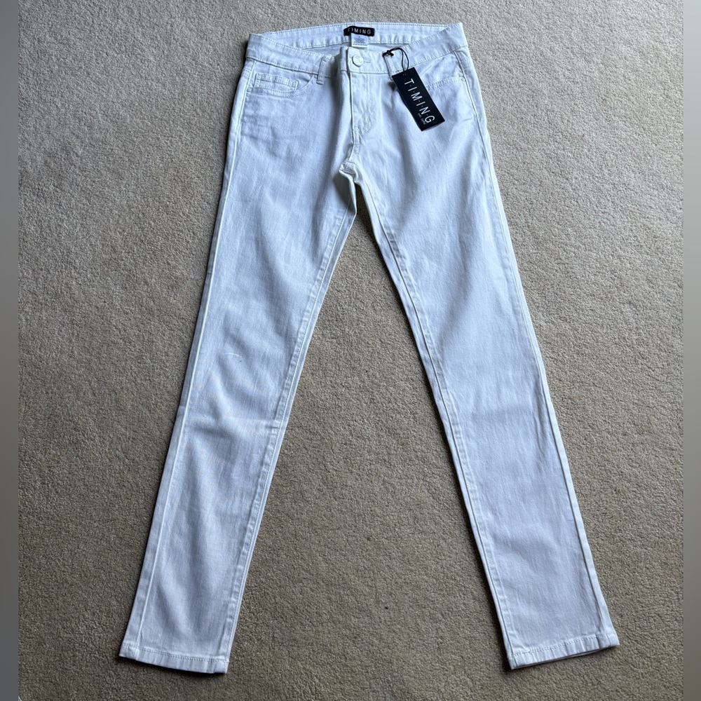 Timing White Skinny Jeans Sleek Fit - Picture 3 of 6